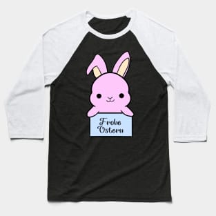 Pink chubby bunny wishes you a Happy Easter Baseball T-Shirt